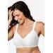 Plus Size Women's Secrets Perfectly Smooth Wireless Bra 4707H by Playtex in White Stripe (Size 40 DD)