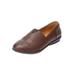 Wide Width Women's The Amelia Flat by Comfortview in Brown (Size 11 W)