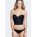 Plus Size Women's Noemi Backless Strapless Balconet Bra by Dominique in Black (Size 40 B)