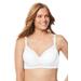 Plus Size Women's Stay-Cool Wireless T-Shirt Bra by Comfort Choice in White (Size 40 C)