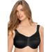 Plus Size Women's Underwire Lace Top Full Support Bra by Aviana in Black (Size 34 E)