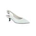 Wide Width Women's Faye Pumps by Easy Street® in White (Size 8 W)