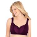 Plus Size Women's Comfort Choice® Wireless Gel Strap Bra by Comfort Choice in Dark Berry (Size 54 C)