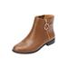 Extra Wide Width Women's The Addi Bootie by Comfortview in Mocha (Size 10 WW)