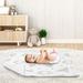 Sweet Jojo Designs Bunny Floral Security Baby Blanket in Gray/Pink | 36 H x 30 W in | Wayfair Blanket-BunnyFloral-PRT