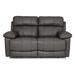 Palliser Furniture Finley 67" Leather Match Pillow Top Arm Reclining Loveseat Leather Match in Gray | 40 H x 67 W x 38.5 D in | Wayfair