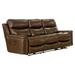 Red Barrel Studio® Top Grain Italian Leather Power Reclining Sofa w/ USB Charging Ports Leather Match in Brown | 41.5 H x 87 W x 40.5 D in | Wayfair