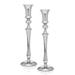 Godinger Silver Art Co Tudor 2 Piece Stainless Steel Tabletop Candlestick Set Stainless Steel in Gray | 11.81 H x 3.9 W x 3.54 D in | Wayfair 15731