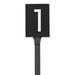 Montague Metal Products Inc. Floating 1-Line Lawn Address Sign Metal in Black | 6 H x 4.5 W x 1 D in | Wayfair HMP-041-L-B-TT