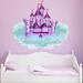 Zoomie Kids Personalized Princess Castle Wall Decal Canvas/Fabric in Indigo | 20 H x 22 W in | Wayfair 42557391D3A14BD8B44D13BD688E25BC
