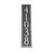 Montague Metal Products Inc. Franklin 5-Line Wall Address Plaque Metal | 20.5 H x 3.75 W x 0.32 D in | Wayfair PCS-56-BW-W