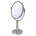 Winston Porter Marnell Table Modern & Contemporary Magnifying Makeup/Shaving Mirror Metal in Gray | 23.5 H x 8 W x 1 D in | Wayfair