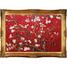 Vault W Artwork Branches of An Almond Tree in Blossom' b Vincent Van Gogh - Picture Frame Painting on Canvas in Brown/Red | Wayfair