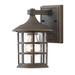 Beachcrest Home™ Joleen 1 - Bulb 9.25" H Outdoor Wall Lantern, Glass in Brown | 9.25 H x 6 W x 7 D in | Wayfair 28EE6BB8D1EE49869C589469F793D041