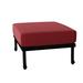 Woodard Casa Outdoor Ottoman w/ Cushion Metal in Red/Black | 15 H x 26.5 W x 32 D in | Wayfair 3Y0486-92-44C