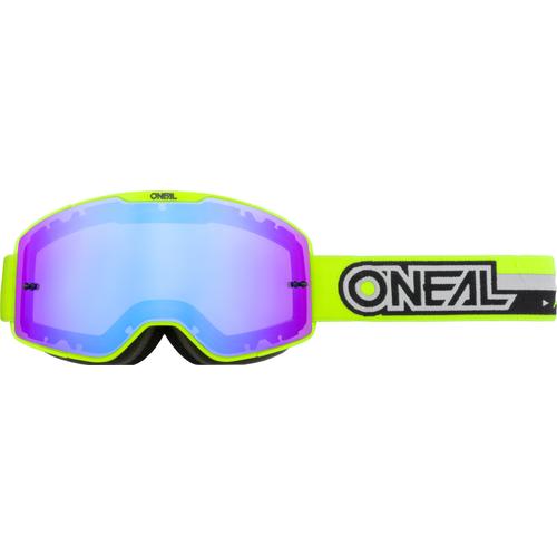 Oneal B-20 Proxy Motocross Brille – Verspiegelt, schwarz-gelb