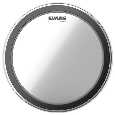 "Evans 24"" EMAD Bass Drum Clear"