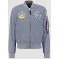 Alpha Industries MA-1 NASA Reflective Jacket, silver, Size S