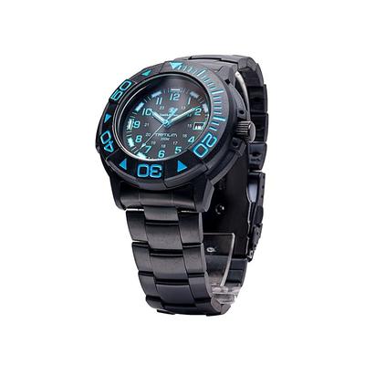 Smith and Wesson Diver Watch w/ Metal and Rubber Strap Black/Blue SWW-900-BLU
