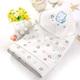 Newborn Baby Swaddling Blanket, Pure Cotton Wrap Blanket, Machine Washable 100% Organic Cotton (Blue)