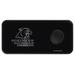 Black Northern Michigan Wildcats 3-in-1 Glass Wireless Charge Pad