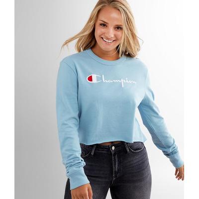 Cropped Boyfriend - Blue Large, Women's from Champion | AccuWeather Shop