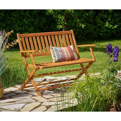 Casaria - Gartenbank Sitzbank Wetterfest Holz Klappbar FSC®-zertifiziert 320kg Belastbarkeit Image
