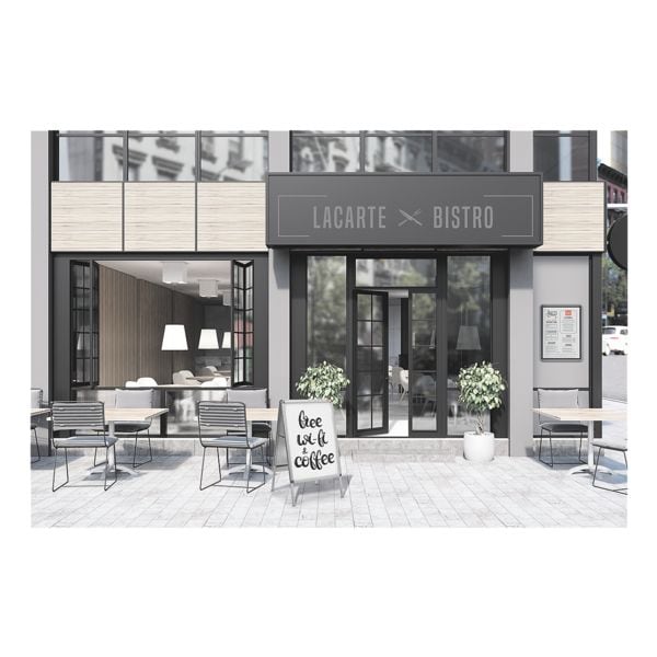 Nobo Kundenstopper »1902204« A0 grau, 90x144x79 cm Image