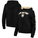 Women's Colosseum Black Army Knights Loud and Proud Pullover Hoodie