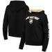 Women's Colosseum Black Army Knights Loud and Proud Pullover Hoodie