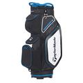 TaylorMade Pro 8.0 Cart-Tasche, Schwarz-Weiß-Blau-Cart-Tasche, Schwarz, Einheitsgröße