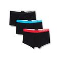 Emporio Armani Underwear Men's Multipack-B-side Logo 3-pack Trunk, Black (Nero/Nero/Nero 50620), Medium