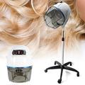 950W Professional Stand Drying Hood Hairdryer Salon Stand Hair Dryer Height Adjustable (Black/White)