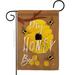 Breeze Decor My Honey Bee Impressions Decorative 2-Sided Polyester 19 x 13 in. Garden Flag in Brown/Yellow | 18.5 H x 13 W in | Wayfair