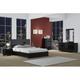 Orren Ellis Hailee Platform Solid Wood 4 Piece Bedroom Set Metal in Black | Queen | Wayfair 1D6F881BE7D3453D8040FEFCCD4F950E