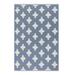 White 120 x 0.25 in Area Rug - LOOMY Geometric Handmade Flatweave Blue/Ivory Indoor/Outdoor Area Rug Polyester | 120 W x 0.25 D in | Wayfair