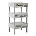 Rebrilliant Littell 34" H x 18" W x 13" D Storage Shelving Unit Wood in Brown/White | 34 H x 18 W x 13 D in | Wayfair