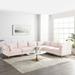 Pink Sectional - Ardent 6-Piece Performance Velvet Sectional Sofa by Modway Velvet | 29 H x 134 W x 103 D in | Wayfair EEI-4277-PNK