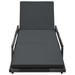 Highland Dunes Patio Lounge Chair Outdoor Sunlounger Deckchair Sunbed Poly Rattan Metal/Wicker/Rattan in Black | Wayfair