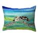 Bay Isle Home™ Ullery Noncorded Outdoor Rectangular Pillow Cover & Insert Polyester/Polyfill blend | 16 H x 20 W x 6 D in | Wayfair
