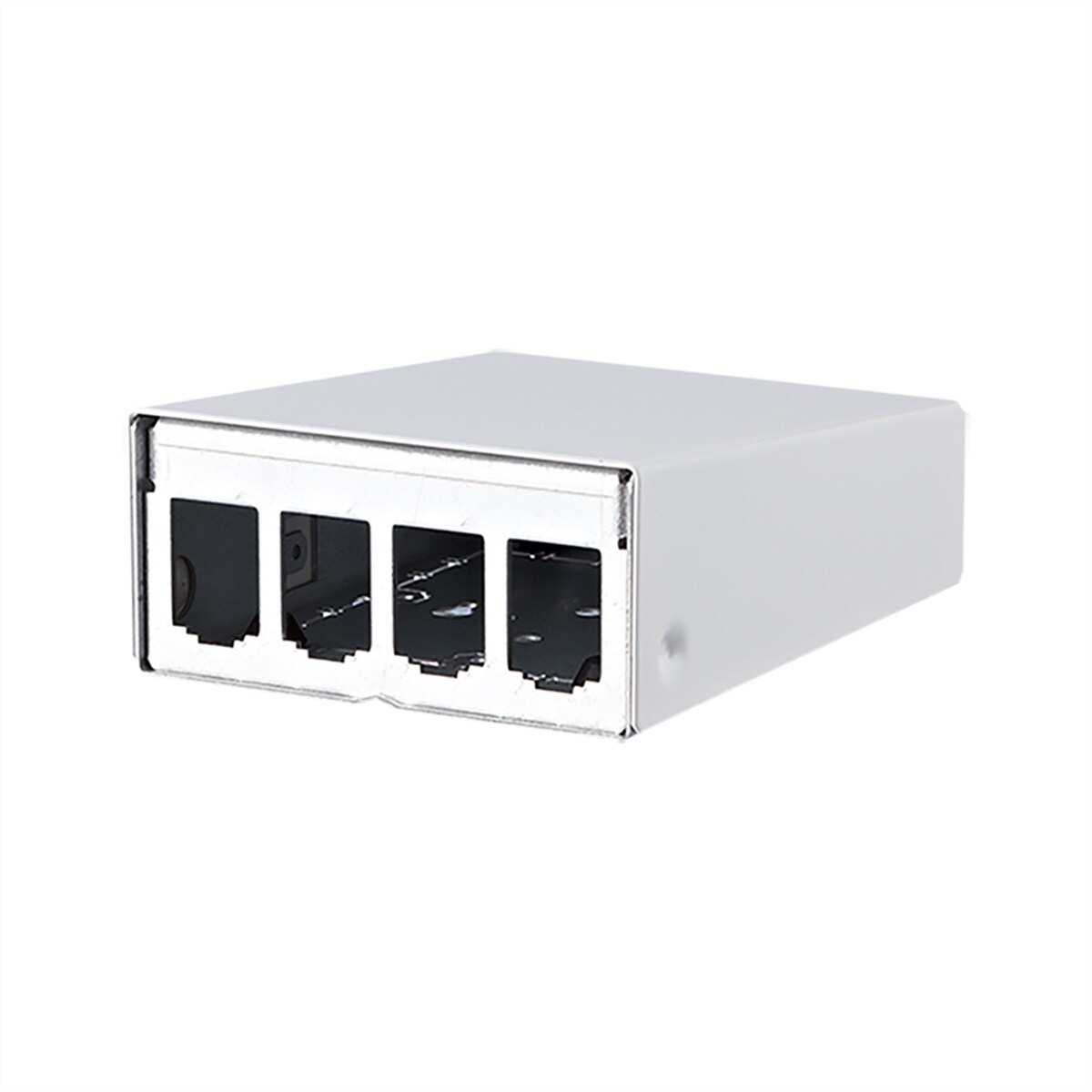 METZ CONNECT Modul AP-Gehäuse 4 Port reinweiß RAL9010 Image