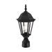 Charlton Home® Cimbura Textured Black 1 -Light 18" H Hardwired Lantern Head Aluminium/Metal in Black/Gray | 18 H x 8 W x 8 D in | Wayfair