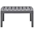 Highland Dunes Outdoor Side Table Garden Patio End Coffee Table w/ Storage Plastic Plastic in Brown | 15 H x 30.71 W x 21.65 D in | Wayfair