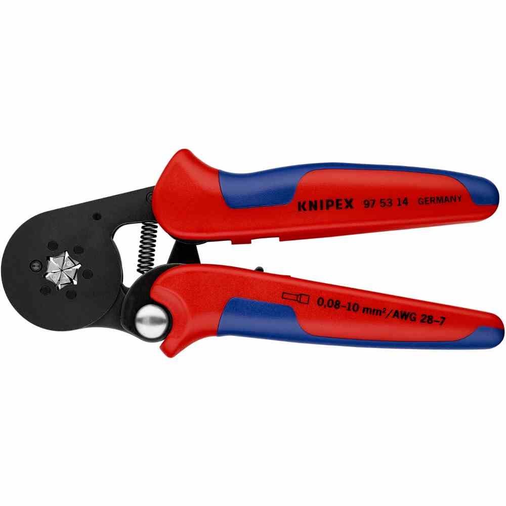 KNIPEX Crimpzange, mechanisch, Aderendhülsen, 0,08-10mm², Kerbung, sechskant Image