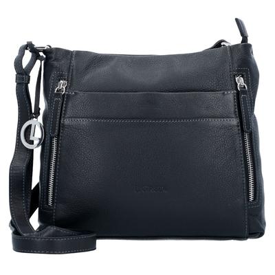 L.CREDI Sabrina Umhängetasche Leder 26 cm schwarz Schwarz Damen Image