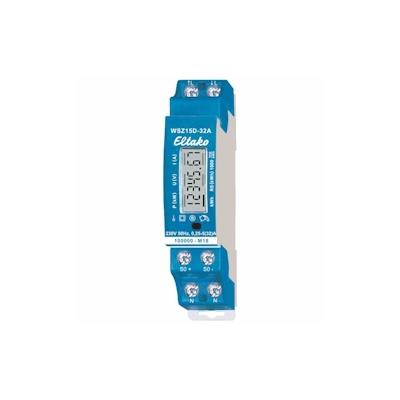 Eltako Wechselstromzähler, B, 1-phasig, 32A, elektronisch, digital, Geeicht, 5A, 230V/N-L, 230V/L-L, Eintarif, 50Hz, S0, 2000kvarh, WSZ15D-32A MID Image