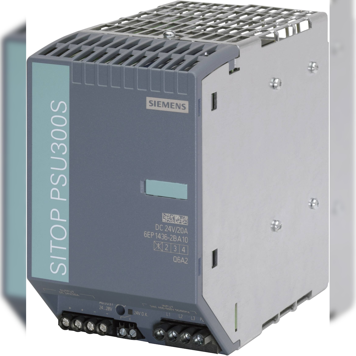 Siemens SITOP PSU300S 24 V/20 A Hutschienen-Netzteil (DIN-Rail) 24 V/DC 20 A 480 W Anza 6EP14362BA10 Image