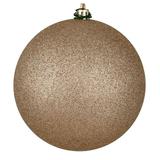 Vickerman 662403 - 4" Oat Glitter Ball Christmas Christmas Tree Ornament (6 Pack) (N591043DG)