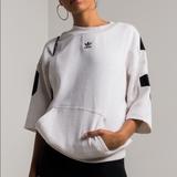 Adidas Tops | Adidas Short Sleeve Sweatshirt | Color: Black/Cream | Size: M
