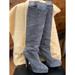 Louis Vuitton Shoes | Authentic Louis Vuitton Suede Boots Sz 35.5 | Color: Gray | Size: 5.5